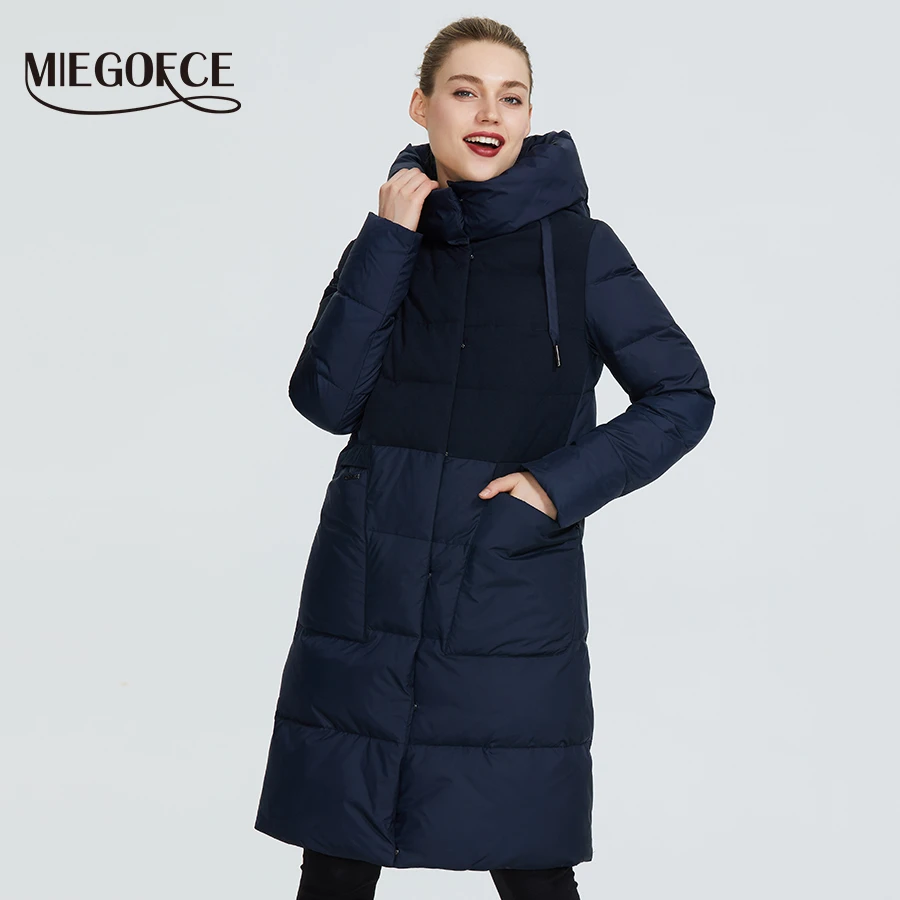 MIEGOFCE 2019 la colección Invierno para mujer abrigos de invierno diseño insólito está hecho de dos telas chaquetas|Parkas| - AliExpress