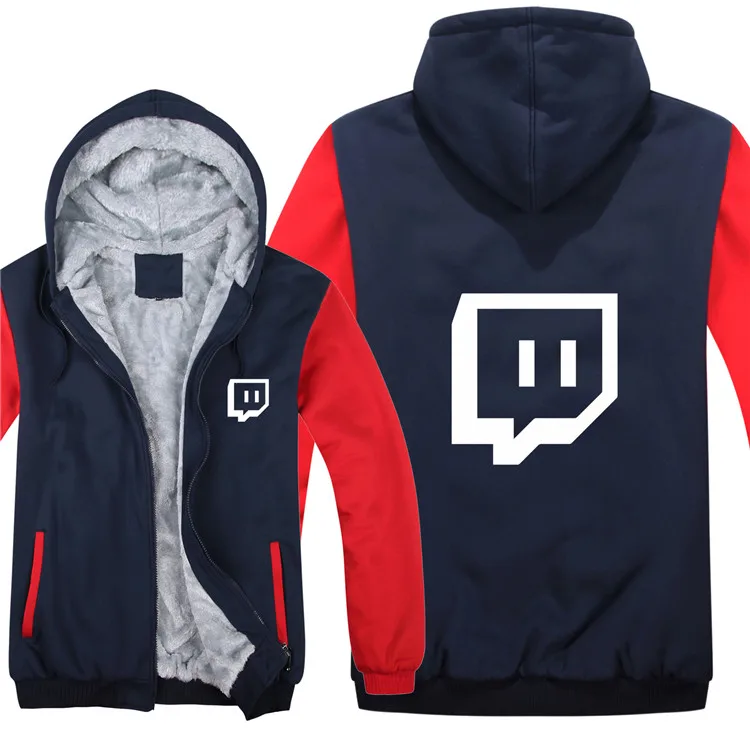 Twitch Channel толстовки мужские повседневные пальто шерстяная куртка с подкладкой Twitch свитшоты Мужской пуловер HS-028 - Цвет: as picture