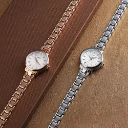 2019 Новый Нержавеющая сталь пояс очаровательные женские часы Классический минималистский металлические аналоговые водонепроницаемые