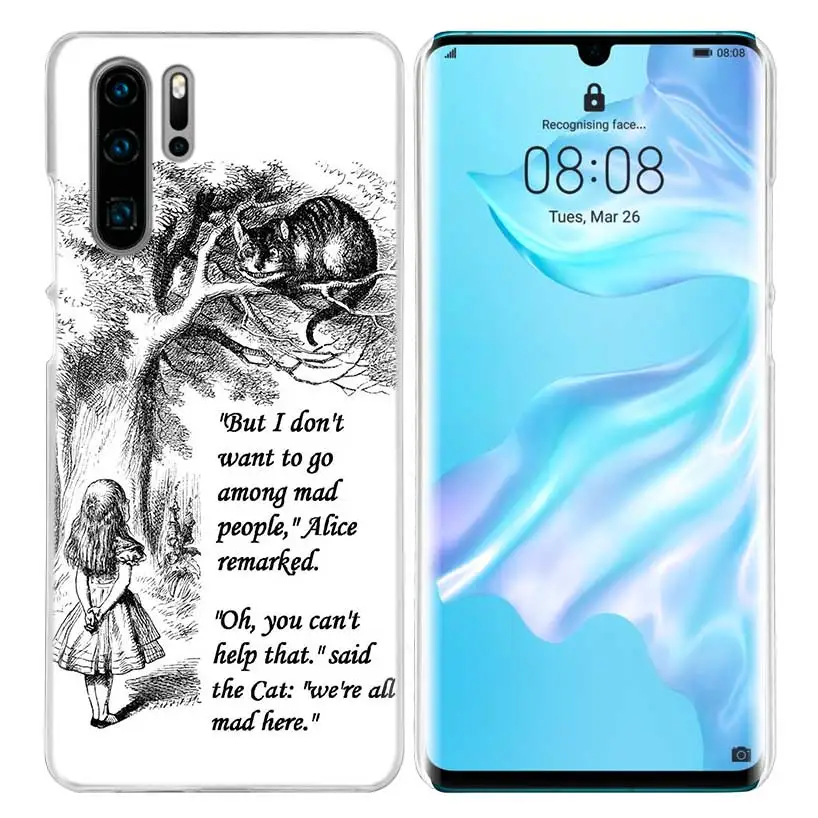 05 Чехол Alice in Wonderland для huawei mate 30 20 10 P20 P30 Lite Pro P Smart Y9 Prime Honor 8A 8X 10i PC Чехлы для телефона - Цвет: 05
