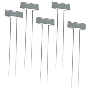 

BEAU-25Pcs Metal Plant Labels Garden Markers Tags T Type Plant Tags Markers Set (L,Silver)