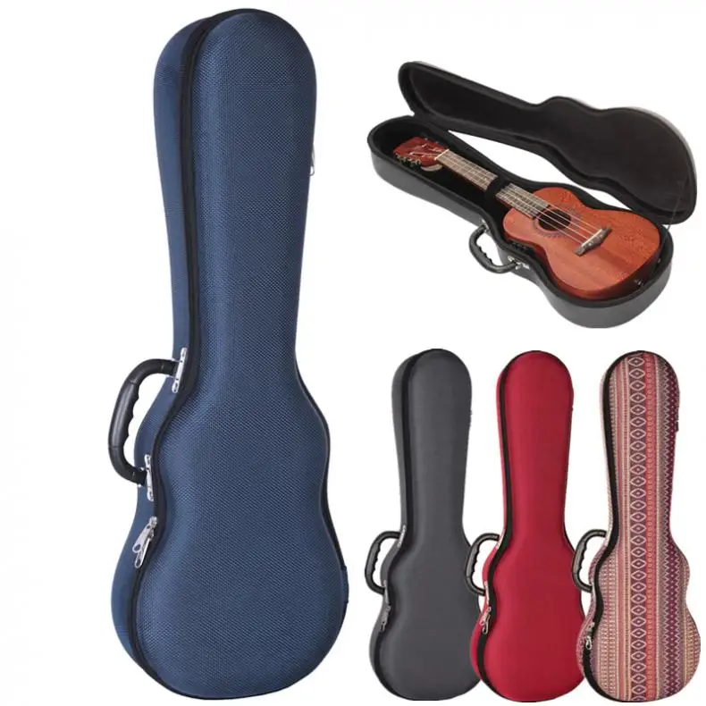 

21 Inch Soprano Ukulele Case EVA Hard Box Lightweight Pressure-proof Colourful Protable Backpack