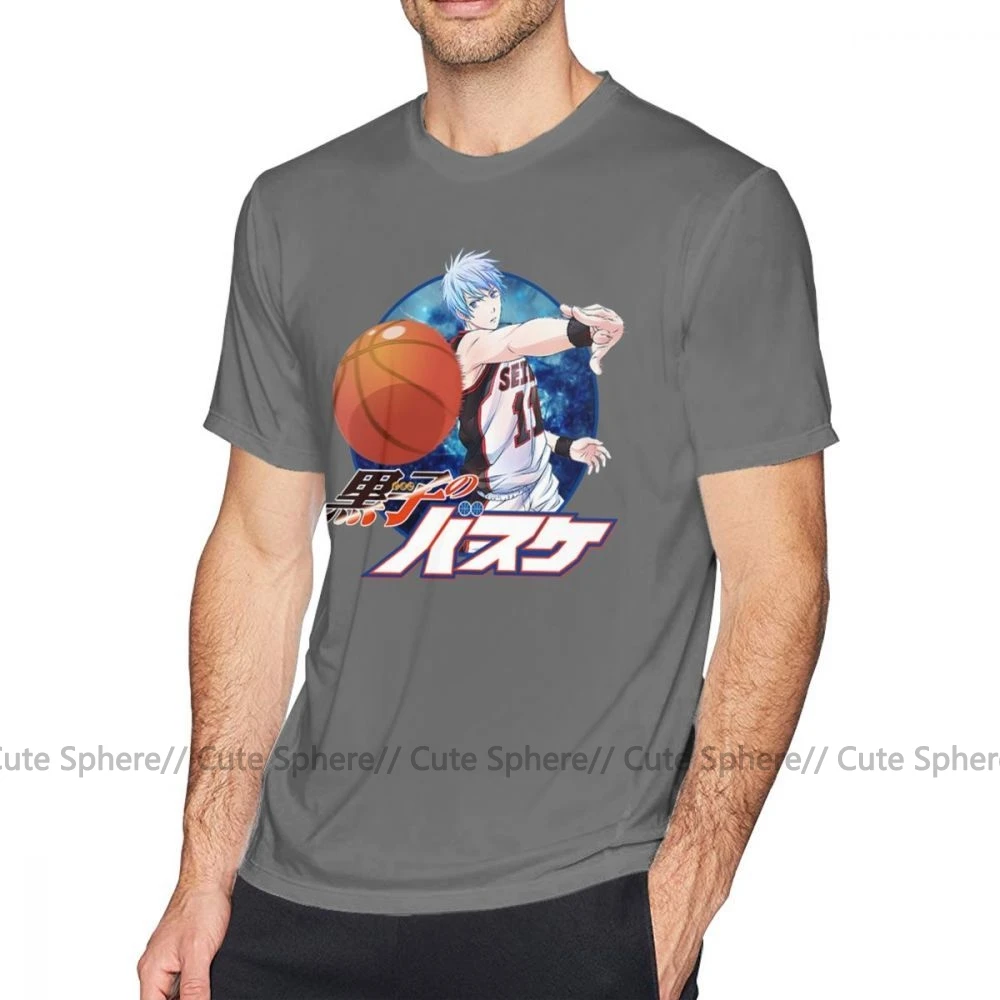 Футболка Kuroko No Basket, футболка Kuroko No Basket, летняя футболка с короткими рукавами, футболка с принтом, 100 хлопок, Веселая Футболка большого размера