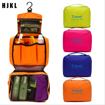 

Fashion Travel AccessoriesNew Packing Cubes Waterproof Travel Large Capacity Storage Bag Portable Hook Wash Cosmetic Bag