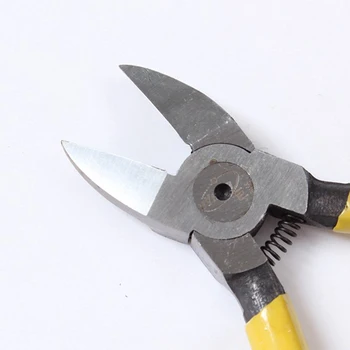 

6 Mini Diagonal Pliers Wire Side Cutting Cutter Tool Hand Plastic Coated Grip Lightweight Anti-friction
