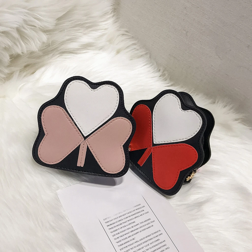 2019 Girl Backpacks Coin Purse Handbag Children Wallet Small Kids Shoulder Handbag Crossbody Purse Money Baby Heart Bags 823