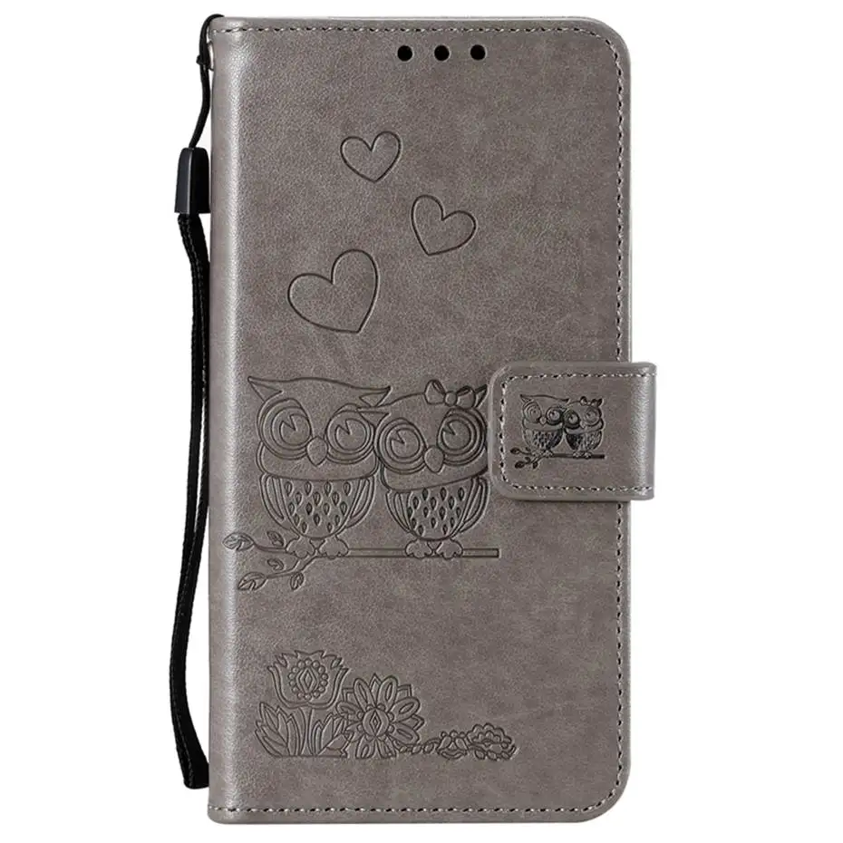 Gray Роскошный чехол-книжка из искусственной кожи для Redmi Note 8, 5, 6, Pro, 3D тиснение, чехол-кошелек, Капа, чехол для Xiaomi Redmi Note 7, 8, 6 Pro, чехол для телефона - Цвет: Gray