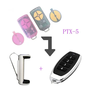 

Garage Door Remote For PTX5 PTX-5 V1 433,92MHZ Replacement Remote + Sun Visor Clip