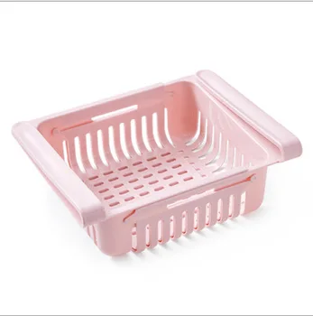 

Save Space Storage Rack Refrigerator Fresh-keeping Separator Layer Multi-purpose Finishing Twitched Storage Rack
