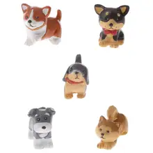 5 упаковок миниатюрных сказочных садовых бонсай для собак, Террариум DIY, украшение для дома и сада, фигурка