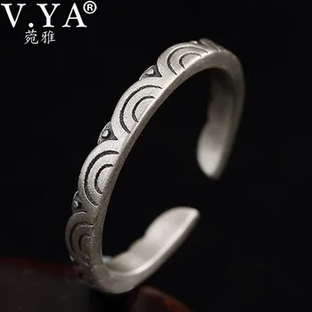 

V.YA S925 Sterling Silver Ring for Women Cloud Fashion Jewelry Female Rings Vintage Wedding Engagement Girl Gift
