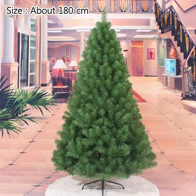 60/90/180CM Encryption Green Pine Tree Mini Artificial Christmas Tree Decorations Christmas Decoration Xmas Tree 90 Cm Party - Цвет: 180CM