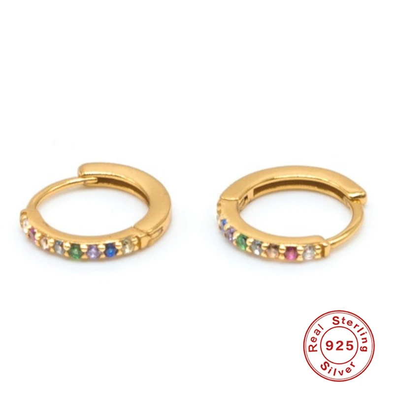 Куинби серьги из стерлингового серебра 925 пробы для женщин серьги с костями для ушей мужские небольшие кольцевые серьги панк Готика Серьги-обручи для девочек мини aretes Q5 - Окраска металла: 4