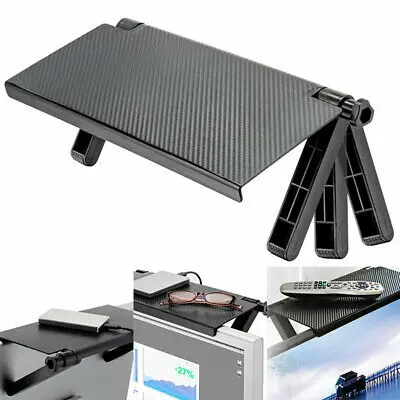 

Screen Top Shelf ABS Computer Desktop Monitor Stand Laptop TV Display Screen Riser Shelf Rack TV Remote Control Rack Bracket