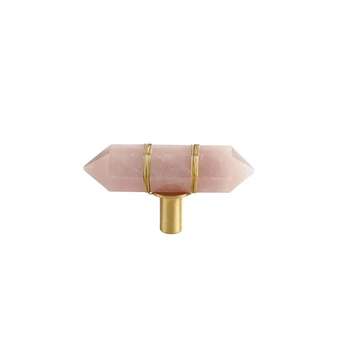 

1pcs Copper Handles White Pink Crystal Handle Wardrobe Drawers Door Cabinet Pulls Furniture Decoration Hardware Knobs
