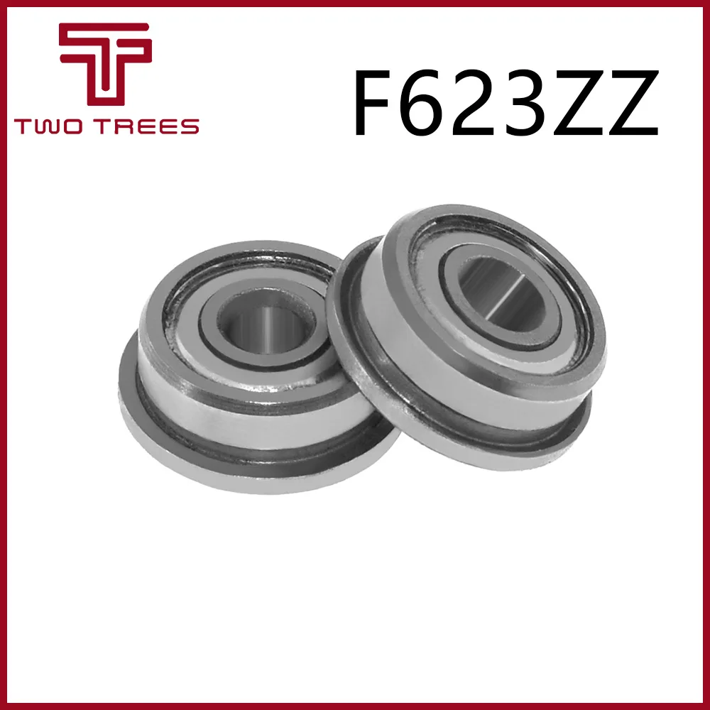 10pcs Flange Ball Bearings F604ZZ F623ZZ F624ZZ F625ZZ F688ZZ 3D Printers Parts Deep Groove Pulley Wheel Aluminium Part (4)