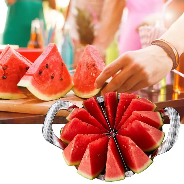 Watermelon Cutter Slicer Tool Stainless Steel Fruit Knife Molds For  Watermelon, Fruit Slicer Popsicle Mold, Cut Watermelon Chunks Quickly