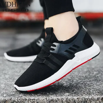 

Man Casual Shoes Light Fashion Sneakers Brand Summer Breathable Flyknit Walking Shoes Outdoor Trend Flats Footwear Zapatillas