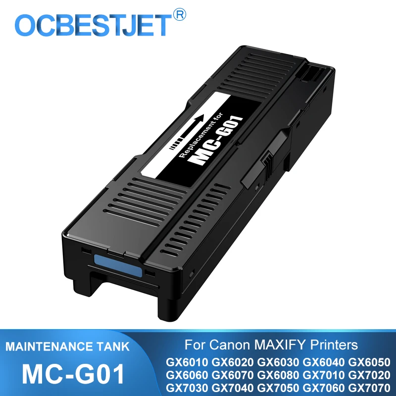 replacement ink cartridges for brother printers MC-G01 MC G01 MCG01 Maintenance Cartridge For Canon GX6010 GX6020 GX6030 GX6070 GX6080 GX7010 GX7020 GX7030 GX7040 GX7050 GX7060 edible ink cartridges