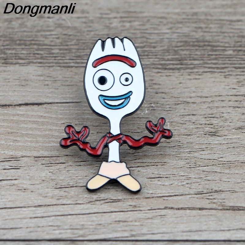

K690 Fokry Funny Cartoon Anime Metal Enamel Pins and Brooches for Lapel Pin Backpack Badge Collection Halloween Gifts For Kids