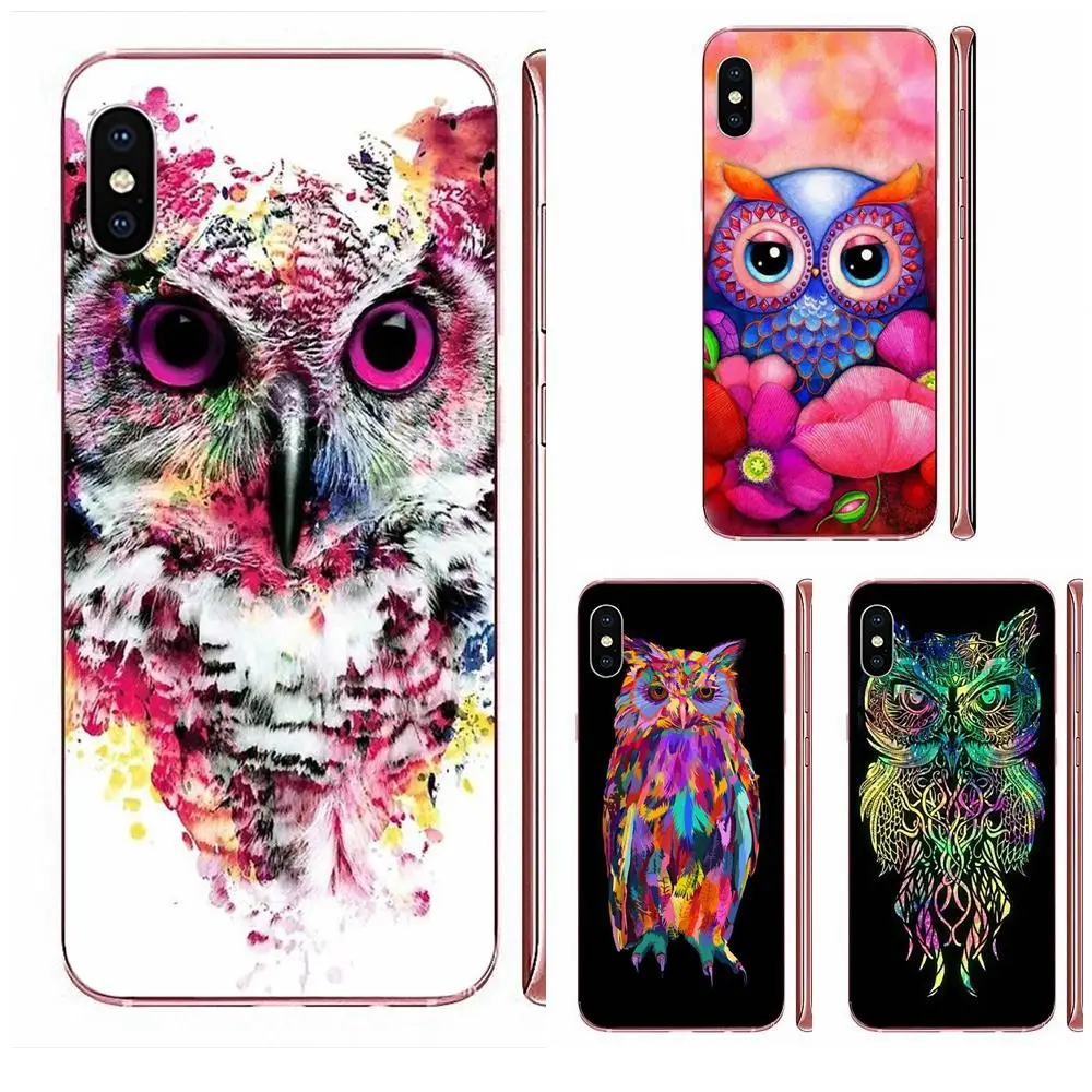 Цветной Сова для Huawei Mate 9 10 20 P P8 P9 P10 P20 P30 P40 Lite Pro Smart 2017 новейший мягкий супер крутой
