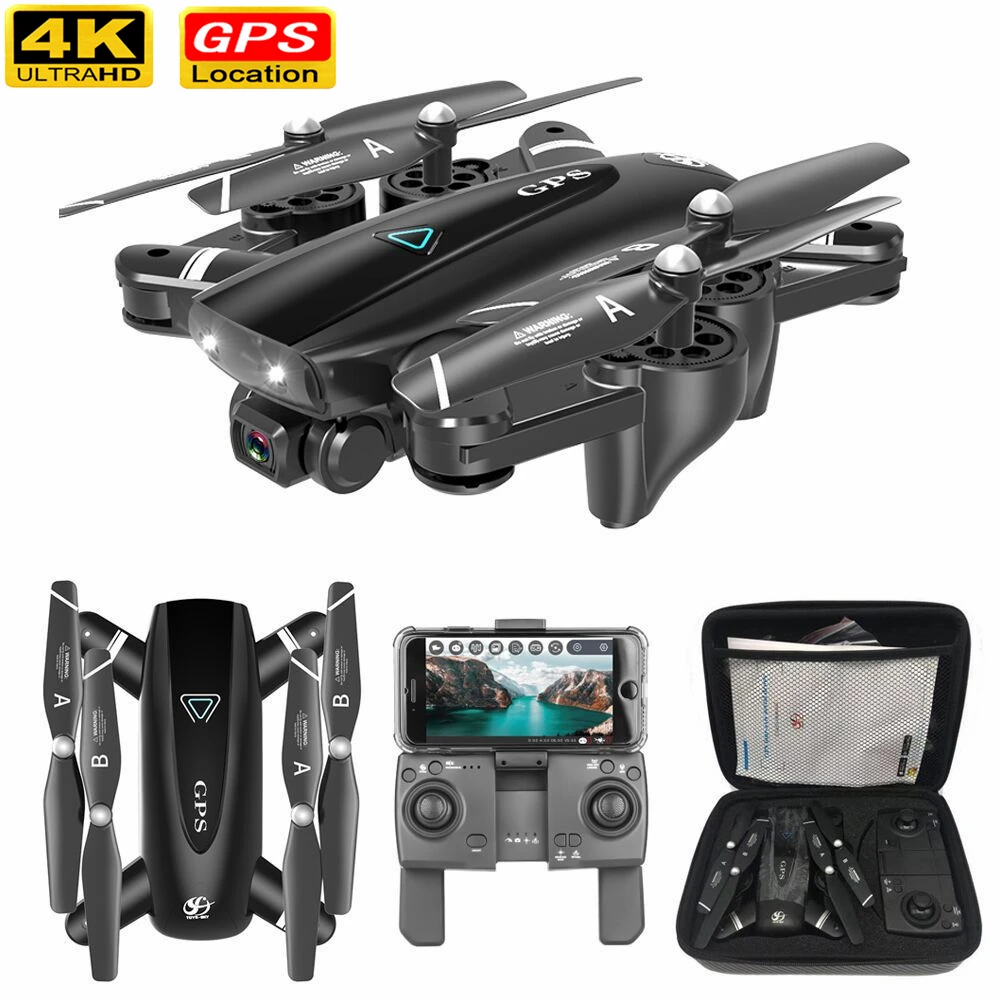 RC Quadcopter Drones S167 GPS Drone With Camera 5G HD 4K WIFI FPV Foldable Off-Point Flying Photos Video Dron RC Helicopter Toy