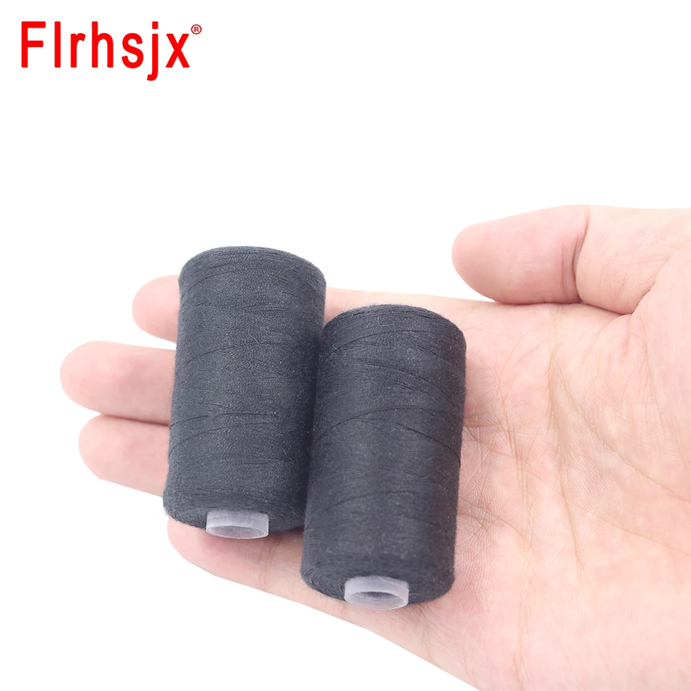 500-3000m Polyester Sewing Thread Spools Black White Threads for Sewing  Machine Hand Repair Use for Hand&Machine Sewing