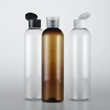 

396 x 250ml Slim Tall Easy Flip Cap Bottle 250cc Butterfly Top Cosmetic Portable Jar Wholesale