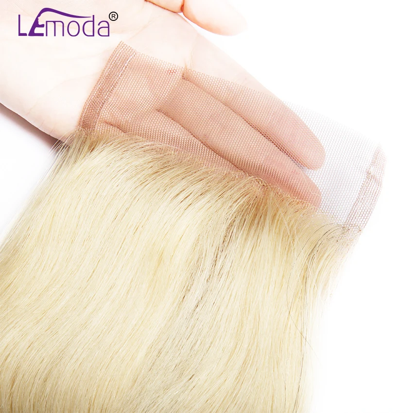 613 Blonde Bundles With Closure Body Wave Human Hair 3 Bundles With Closure Brazilian Remy Blonde 613 Hair With Closure (3)