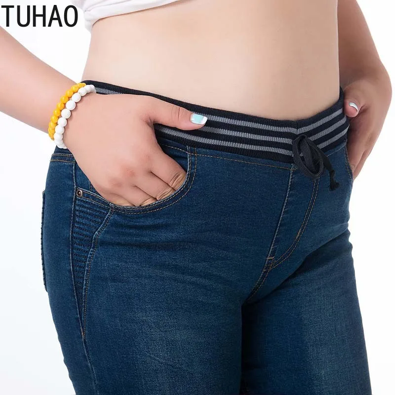 Женские джинсы с завышенной талией размеры до 4XL | Женская одежда