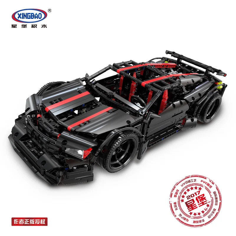 

XingBao Creative Lepining Technic Series The Assassin X19 Car Model Kit Educational Building Blocks Toys For Children DIY Bricks
