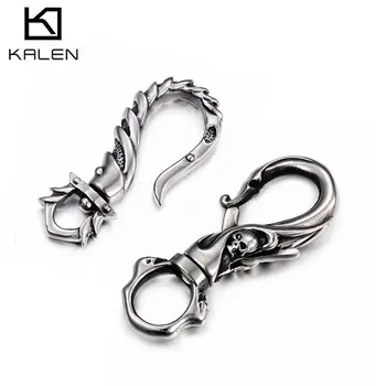 

Kalen New Punk Key Chains 316 Stainless Steel Skull Key Chains Fashion Rock Accessories Jewelry Gifts For Men Boyfriend