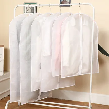 

5pcs Clothes Hanging Garment Dress Clothes Suit Coat Dust Cover Home Storage Bag Pouch Case Organizer Wardrobe Hanging Y