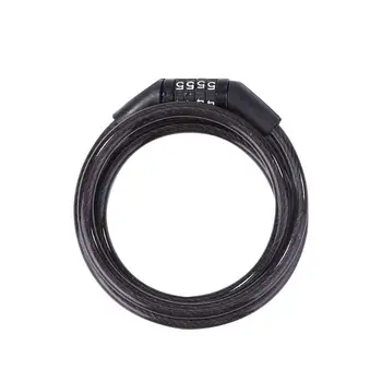 

Durable Bicycle Lock Classic Delicate Texture 110cm Bicycle Chain Block Lock 4 Digit Code Combination Anti-theft Cable Lock