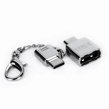 

Key chain Type-C OTG Adapter Kits Micro-USB To Type C & USB To Type-C Converter Data Sync Charging Adapter For Samsung S9