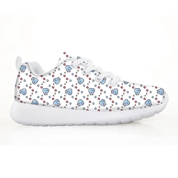 

NOISYDESIGNS Kids Shoes Breathable Lightweight Dental Theme Teeth Sport Sneakers For Boys Girls Cute Lace-up Children Zapatillas