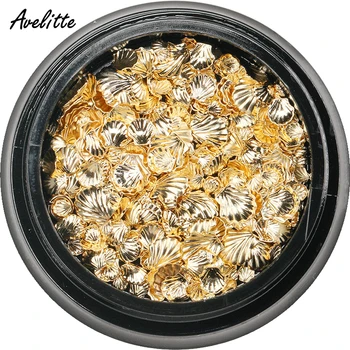 

Avelitte MIX Mixed Metal Shell Commonly Used Nail Accessories Phototherapy Nail Decoration Material One Boxed