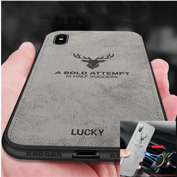 

Cloth Texture Deer 3D Soft TPU Magnetic Car Case For Samsung Galaxy S9 S8 Built-in Magnet Plate Case For S10 S9 S8 Plus E Note 8 9 Note9 Cover Silicone Couque Fundas Etui Carcasa Custodia Shell