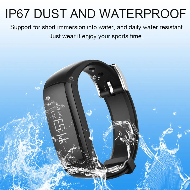 

Smart Watch Bracelet Sport Fitness Tracker Blood Pressure Watch Wristband Waterproof Smartband for IOS Android Women Men