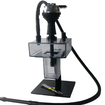 

Black color cool Arrival High Quality acrylic Hookah factory Russian Shisha hookah set