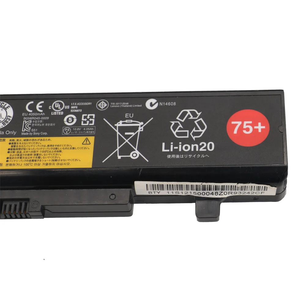 5200MAH L11S6Y01 L11L6Y01 Laptop Battery for Lenovo IdeaPad Y480 Y580 G480 G580 Z380 Z480 Z580 Z585 Series L11M6Y01 L116Y01 L11S6F01 L11L6F01 L11P6R01 
