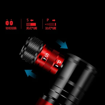 

Portable High-pressure Bicycle Pump For MTB Road Bike Presta Schrader Valve Cap Inflator Mini Aluminum 100psi Cycling Basketball