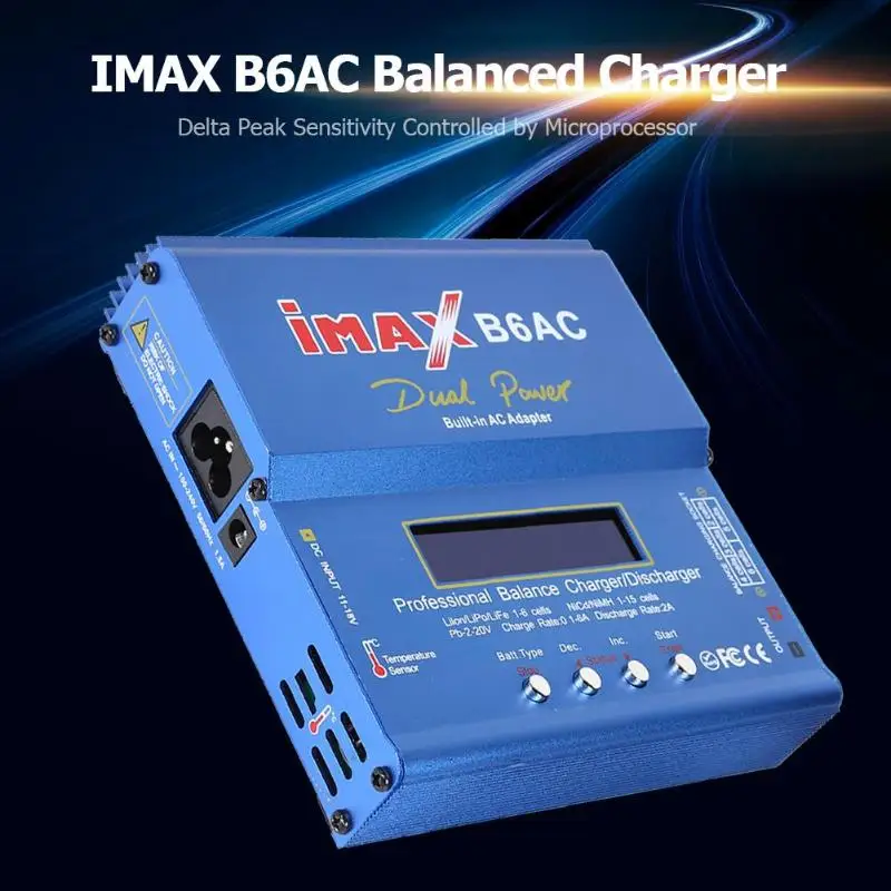 IMAX B6AC 80 Вт литиевая батарея RC Баланс Зарядное устройство хранения данных функция ограничения времени разряда с функцией ограничения времени