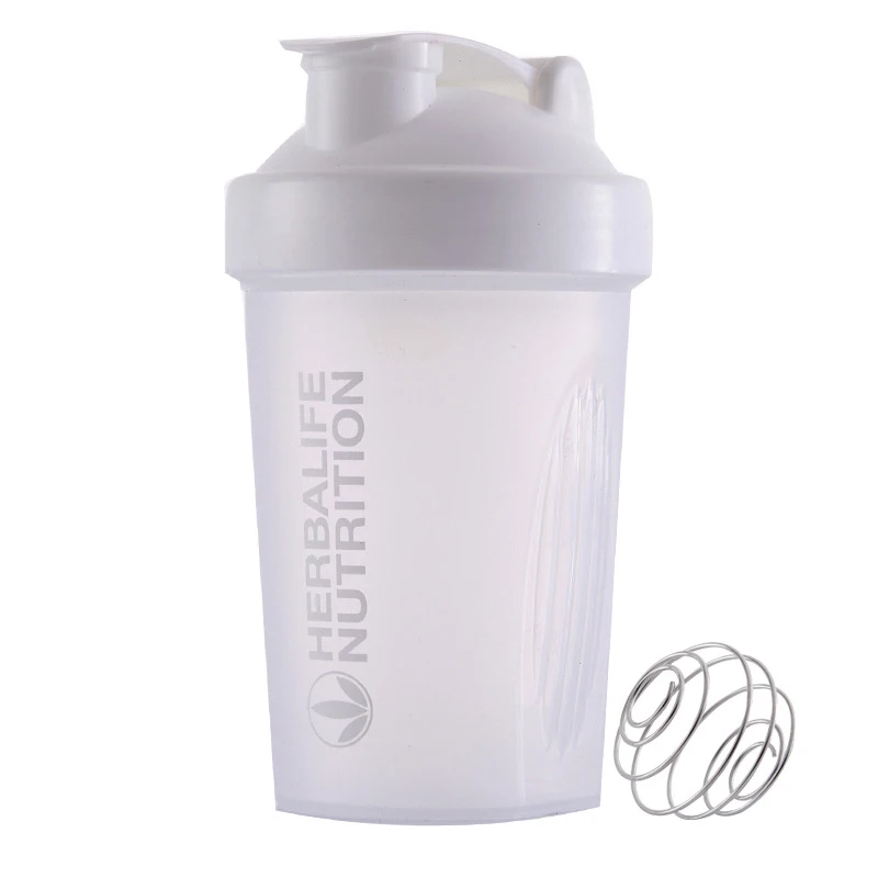 New 400ml 500ml Portable Herbalife Nutrtion transparent bicycle Leak-proof Sports Unbreakable Plastic Water Bottle Wholesales - Color: 400ml 5