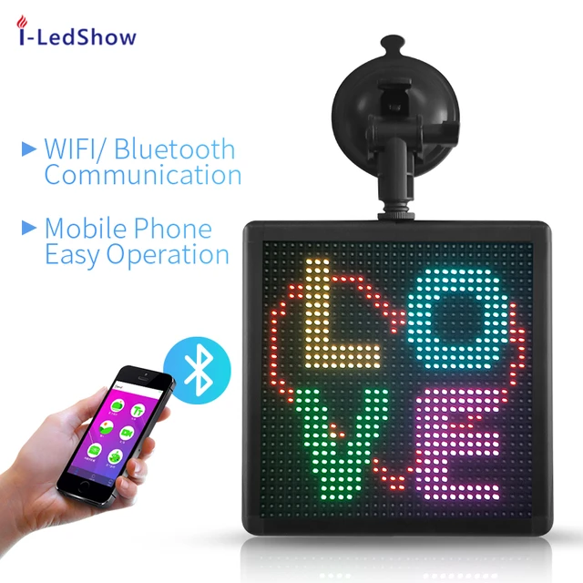 Led Panel Window Display, App Control Car Led Display