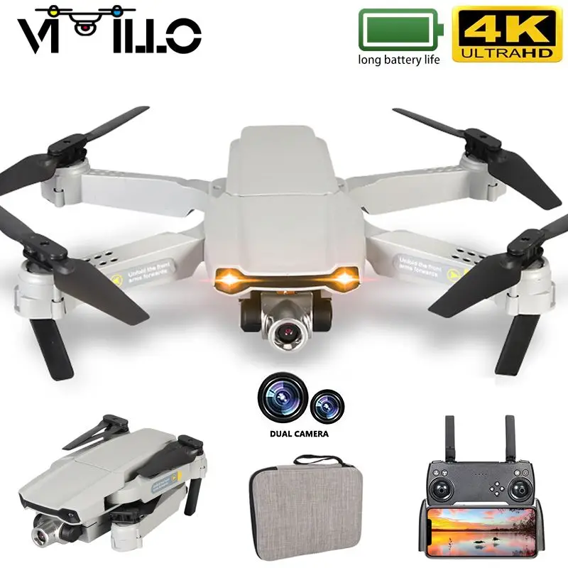 

Vimillo X2 Drone 4K HD Duanl Camera Professional WIFI FPV Altitude Hold Mode Warm LED Foldable RC Quadcopter Dron PK E99 E88