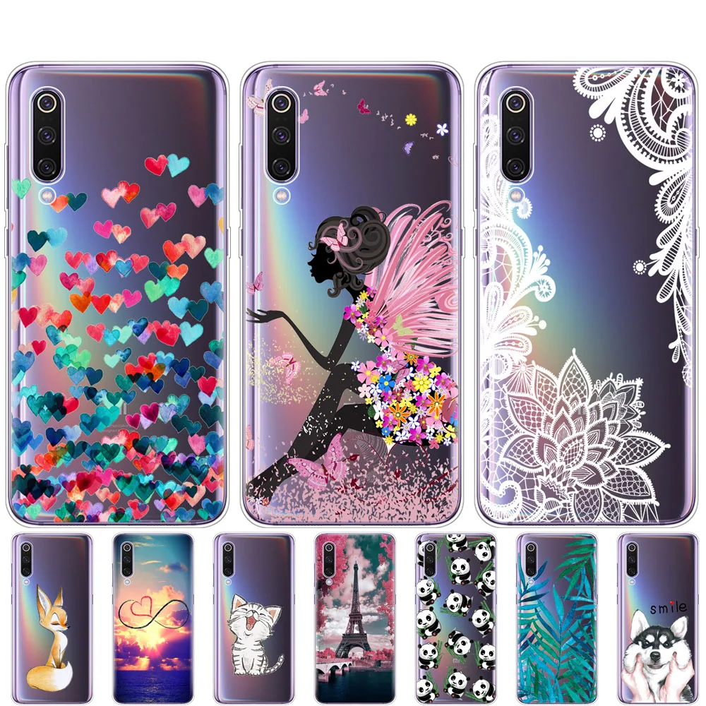 Custodia Per Xiaomi Mi 9 Custodia Cover Custodia Morbida In Silicone Tpu Per Xiaomi Mi 9 Xiaomi 9 Se Custodia Telefono Cartoon Animal