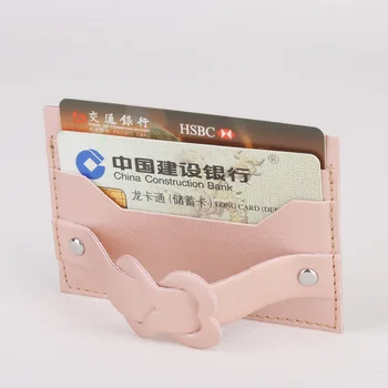 

creative mobile phone bracket love wrist band card package back stickers mobile phone card holder leather can be customized