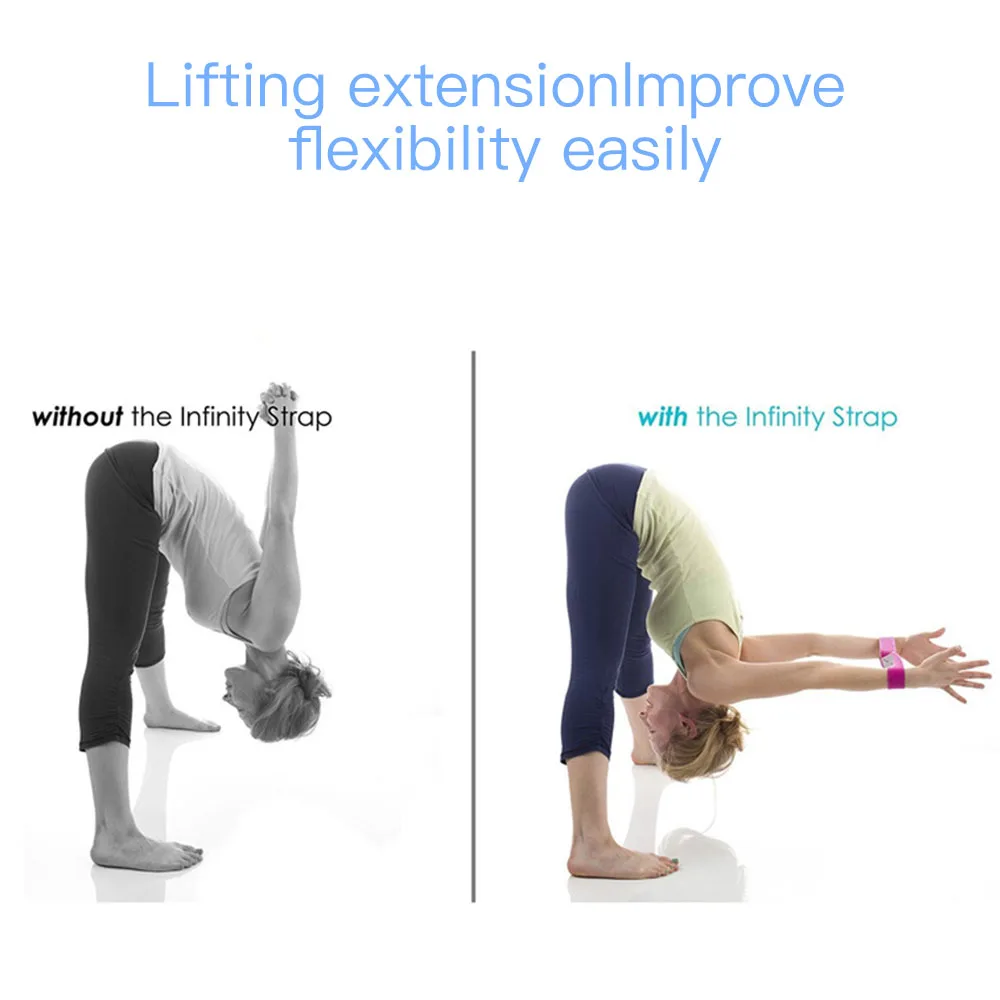 1PC Yoga Strap Belt Fitness Equipment Exercise Yoga Bands With Unlimited Stretch Band Gym Rope 20