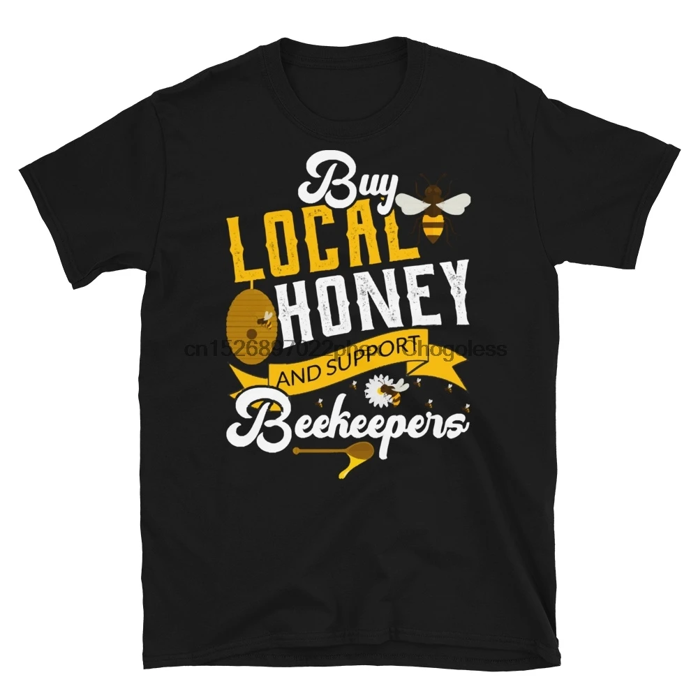 Футболка унисекс с коротким рукавом и надписью Honey And Support | Мужская одежда